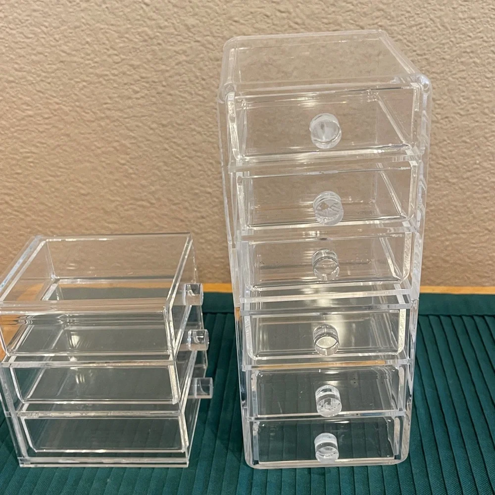 Clear Acrylic Drawer Organizer Set